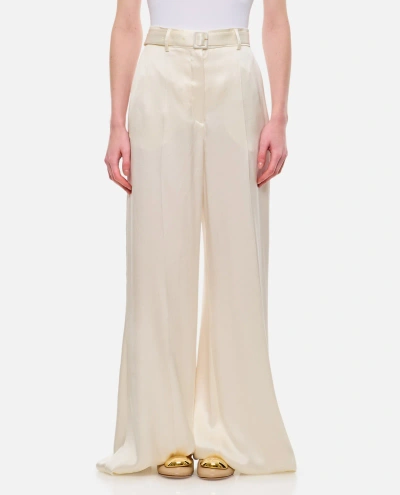 Gabriela Hearst Mabon Flared Pants In White