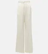 Gabriela Hearst Mabon High-rise Silk Wide-leg Pants In White