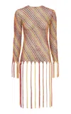 Gabriela Hearst Macaria Fringe Macrame Top In Multi Silk In Multi