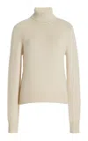 Gabriela Hearst Madden Knit Turtleneck Sweater In Ivory Cashmere In Ivory