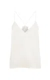 Gabriela Hearst Mage Cami Top In Ivory Silk Satin In Ivory