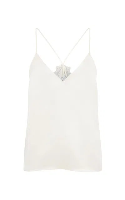 Gabriela Hearst Mage Cami Top In Ivory Silk Satin