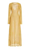 Gabriela Hearst Maia Dress In Shappe Silk In Gold