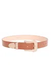 Gabriela Hearst Maireed Belt In Cognac Leather In Black