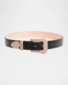 Gabriela Hearst Maireed Leather Belt In Black