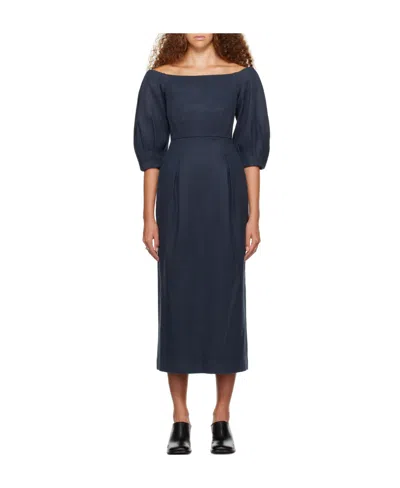Gabriela Hearst Majano Shoulder-length Dress In Black