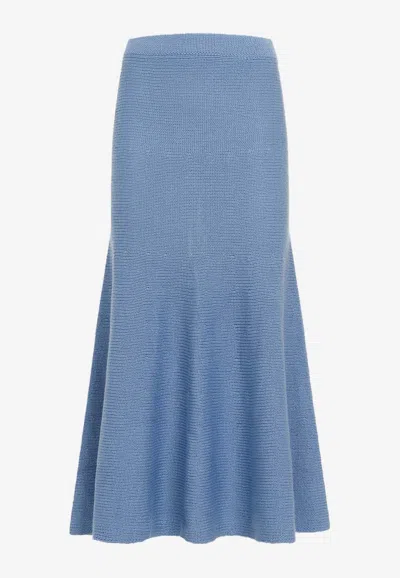 GABRIELA HEARST MANNI CASHMERE MIDI SKIRT