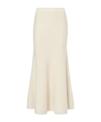 Gabriela Hearst Manni Knitted Cashmere Maxi Skirt In White