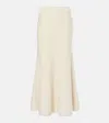 Gabriela Hearst Amy Pleated Alpaca-blend Midi Skirt In White