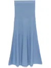 Gabriela Hearst Manni Cashmere Midi Skirt In Blue
