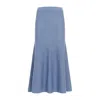 Gabriela Hearst Manni Cashmere Midi Skirt In Blue