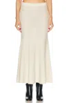Gabriela Hearst Amy Pleated Alpaca-blend Midi Skirt In Ivory