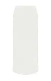 Gabriela Hearst Manuela Midi Skirt In Ivory Soft Leather In Ivory