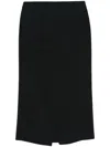 Gabriela Hearst Wolff Midi Skirt In Black  