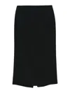 Gabriela Hearst Manuela Crepe Midi Skirt In Black