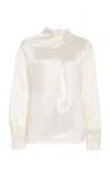 Gabriela Hearst Marcelina Silk Top In Ivory