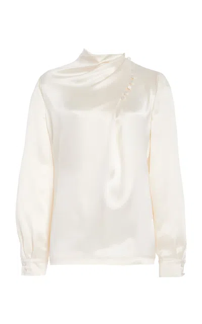Gabriela Hearst Marcelina Silk Top In Ivory