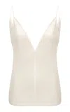 Gabriela Hearst Maria Silk Camisole Top In White