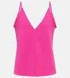 Gabriela Hearst Maria Wool Crêpe Camisole In Fuchsia