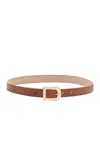 Gabriela Hearst Marija Buckle Belt In Cognac Leather In Brown