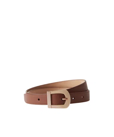 Gabriela Hearst Marija Leather Belt In Brown
