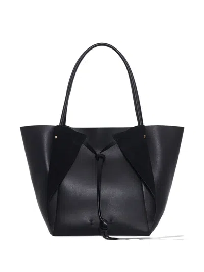 Gabriela Hearst Marija Leather Tote Bag In Black