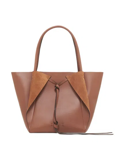 Gabriela Hearst Marija Tote Bag In Cognac Nappa Leather In Brown