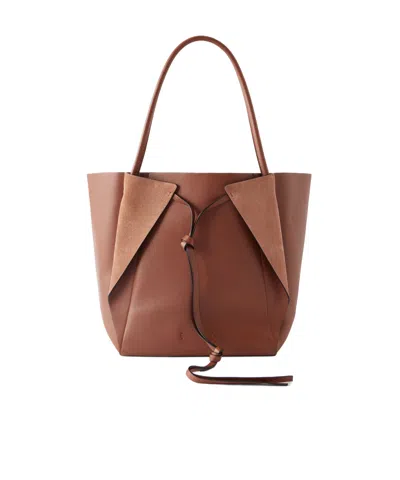 Gabriela Hearst Marija Leather Tote In Brown