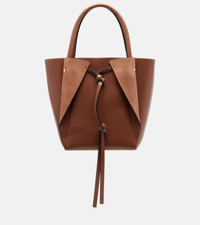 Gabriela Hearst Marija Small Leather Tote Bag In Brown