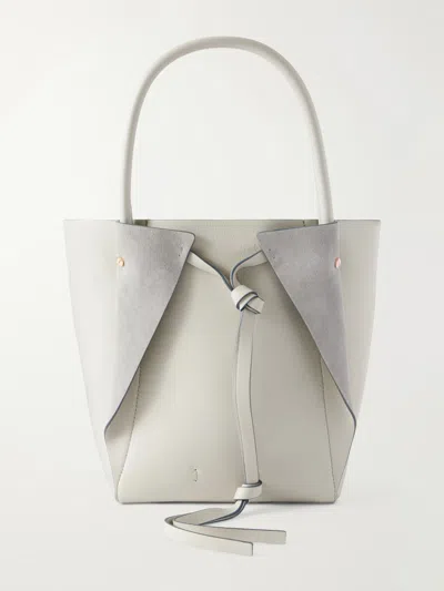 Gabriela Hearst Marija Small Leather Tote In White