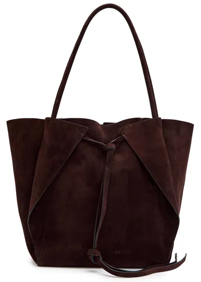 Gabriela Hearst Marija Suede Tote Bag In Brown