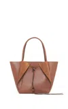 Gabriela Hearst Marija Tote Bag In Cognac Nappa Leather In Brown