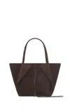 Gabriela Hearst Marija Tote Bag In Dark Brown Suede In Brown