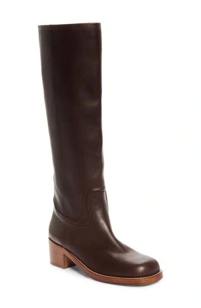 Gabriela Hearst Marion 35 Leather Knee Boot In Brown