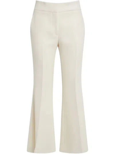 Gabriela Hearst Marsh Flared Pants Ivory Crepe
