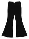 Gabriela Hearst Rhein Flared-leg Wool Trousers In Black
