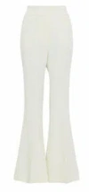 Gabriela Hearst Marsh Wool Crepe Flared Pants In Ivory