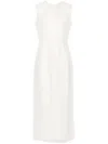 Gabriela Hearst Maslow Organza Midi Dress In Neutrals