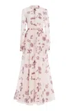 Gabriela Hearst Massey Silk Dress In Burgundy