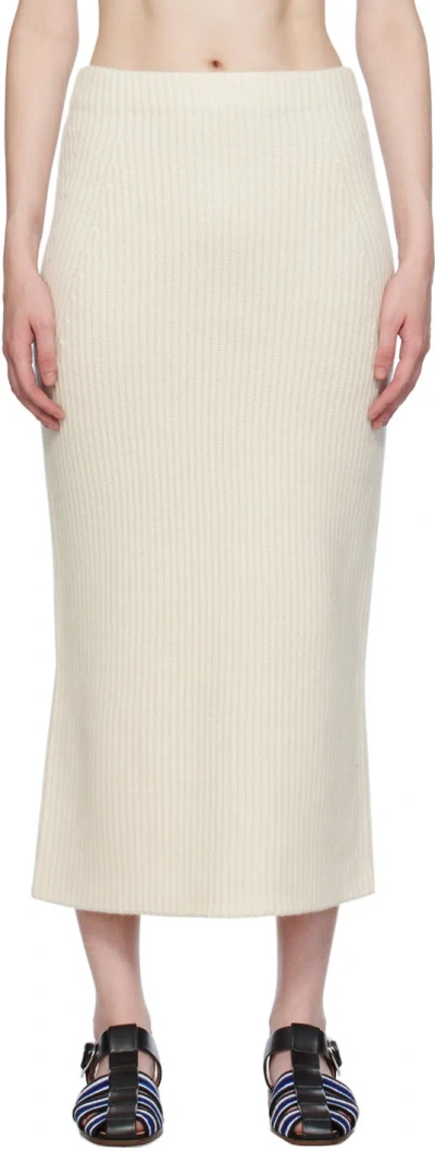 Gabriela Hearst Off-white Matre Maxi Skirt In Ivr Ivory
