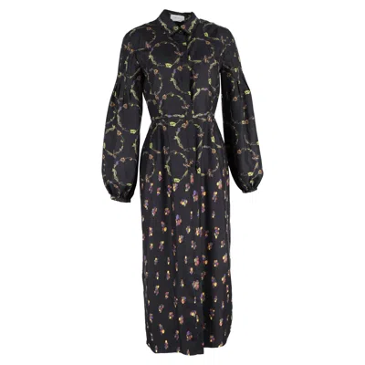 Gabriela Hearst Mauri Printed Maxi Dress In Black Silk