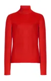 Gabriela Hearst May Knit Turtleneck In Scarlet Red Merino Wool Cashmere In Red Topaz