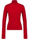 Gabriela Hearst May Knit Turtleneck In Scarlet Red Merino Wool Cashmere In Red
