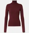 Gabriela Hearst May Wool, Cashmere, And Silk Sweater In Bordeaux