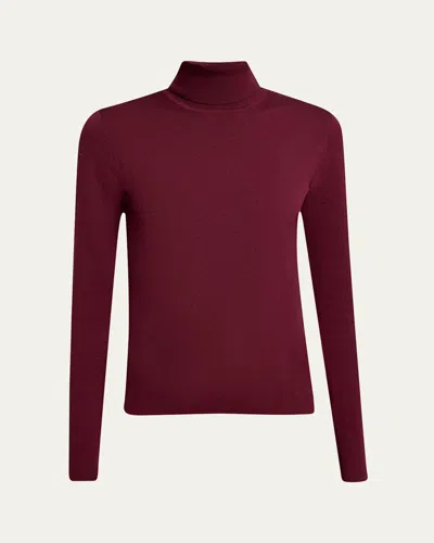 Gabriela Hearst May Wool Cashmere Turtleneck In Bordeaux
