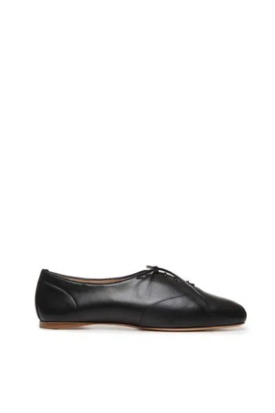 Gabriela Hearst Maya Flat Shoe In Black Leather