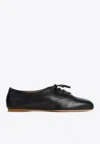 Gabriela Hearst Maya Leather Lace-up Shoes In Black