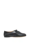 Gabriela Hearst Maya Oxford Flat Shoe In Black Nappa Leather In Black