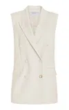Gabriela Hearst Mayte Vest In Ivory Sportswear Wool In Ivory