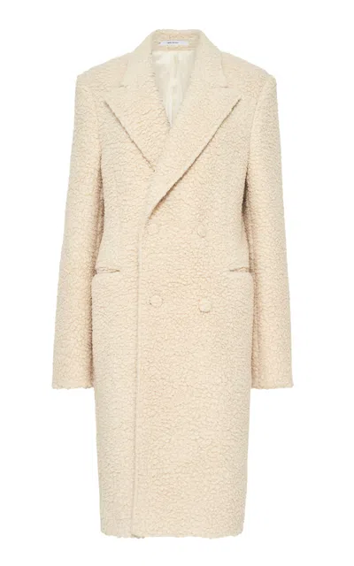 Gabriela Hearst Mcaffrey Oversized Cashmere-silk Coat In Neutral